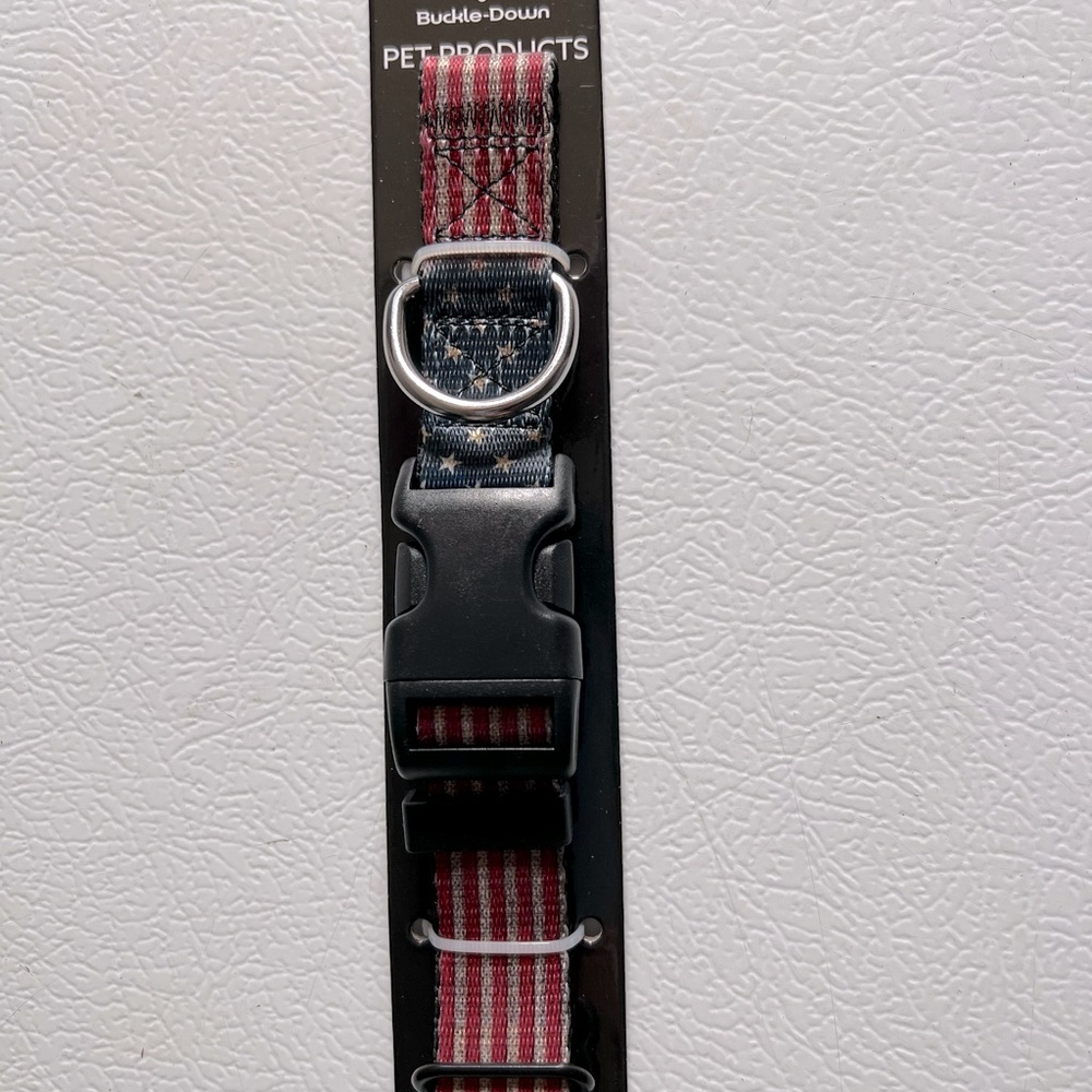 NWT Stars & Stripes Dog Collar-size Medium 11”-17”